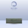Đĩa Chữ Nhật Dài Men Xanh Khắc Hoa Cúc