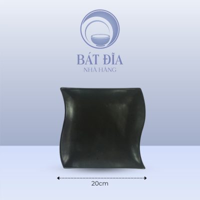 kích thước Đĩa Dải Lụa Men Đen Matt