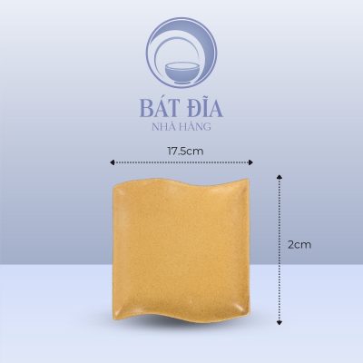 Kích Thước Đĩa Dải Lụa Men Sứ Vàng
