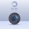 Đĩa Hoa Cúc Men Hỏa Biến Xanh