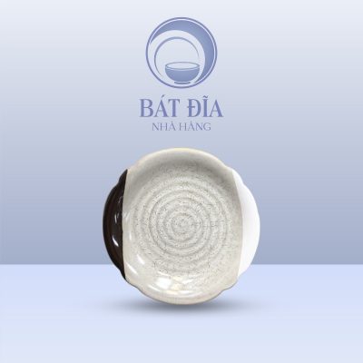 Đĩa Hoa Men Ba Màu