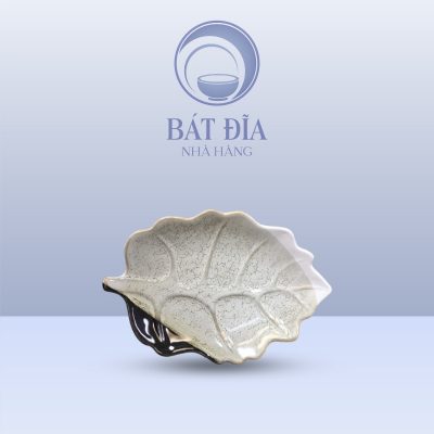 Đĩa Lá Bỏng Men Ba Màu