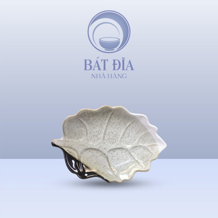 Đĩa Lá Bỏng Men Ba Màu