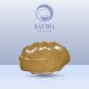 Đĩa Lá Chuối Men Gốm Nâu Đen