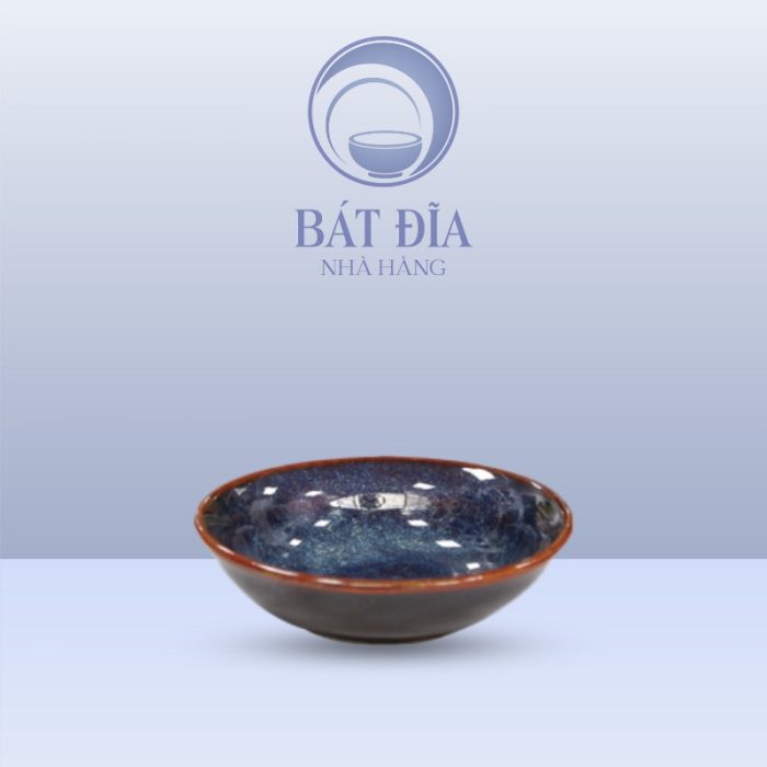 Đĩa Muối Men Hỏa Biến Xanh