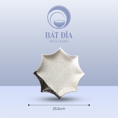 Đĩa Sao Men Ba Màu - 25.5cmx3cm