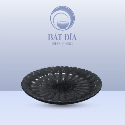 Đĩa Sen Men Đen Chấm Sơn