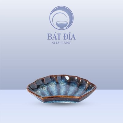 Đĩa Sò Men Hỏa Biến Xanh