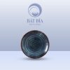 Đĩa Tròn Sâu Men Hỏa Biến Xanh