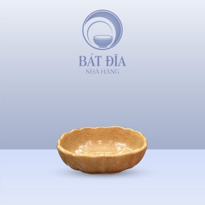 Gia Vị Bầu Dục Lượn Men Sứ Vàng