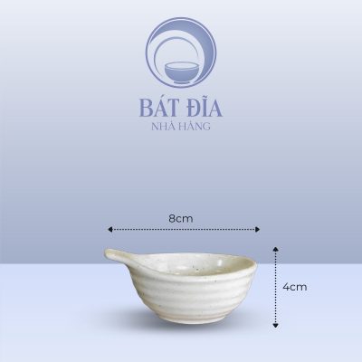 Kích Thước Gia Vị Chuôi Men Gốm Hoa Đào Đỏ