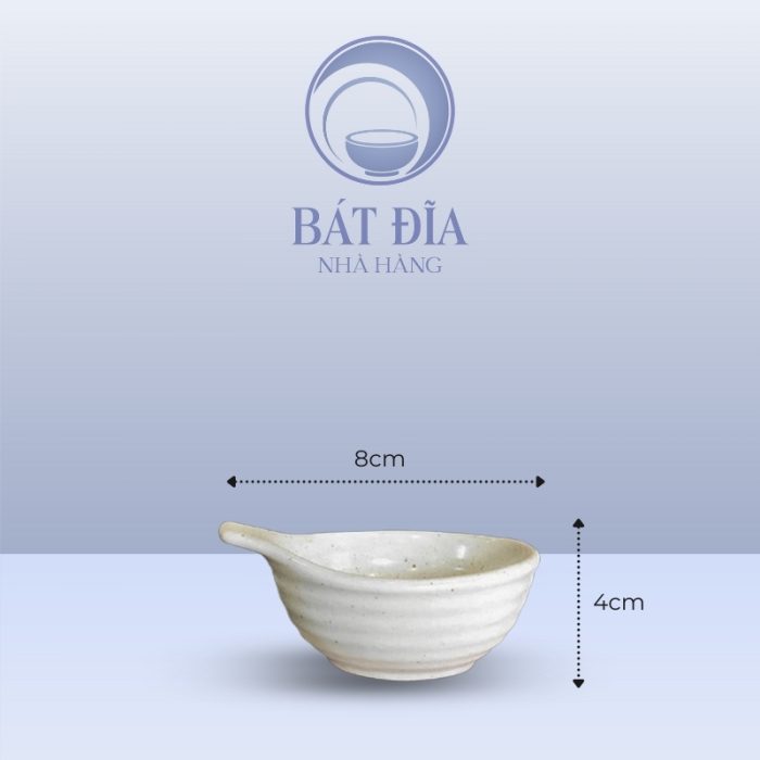 Kích Thước Gia Vị Chuôi Men Gốm Hoa Đào Đỏ