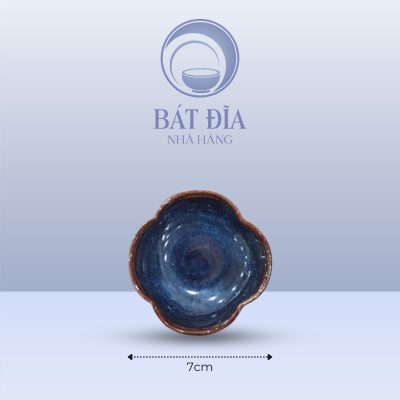 Gia Vị Hoa 4 Cánh Men Hỏa Biến Xanh - 7cmx2cm