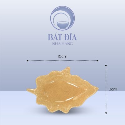 Kích Thước Gia Vị Lá Men Sứ Vàng
