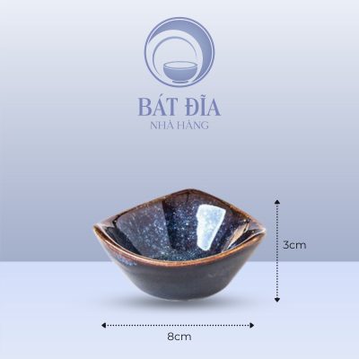 Kích thước Gia Vị Tam Giác Men Hỏa Biến Xanh
