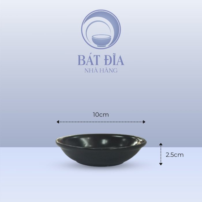 kích thước Gia Vị Tròn Men Đen Matt