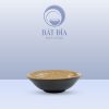 Gia Vị Tròn Men Gốm Nâu Đen