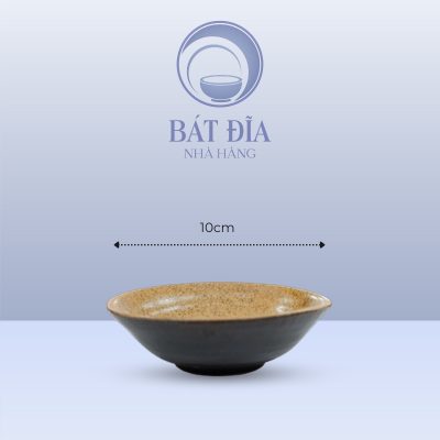 kích thước Gia Vị Tròn Men Gốm Nâu Đen