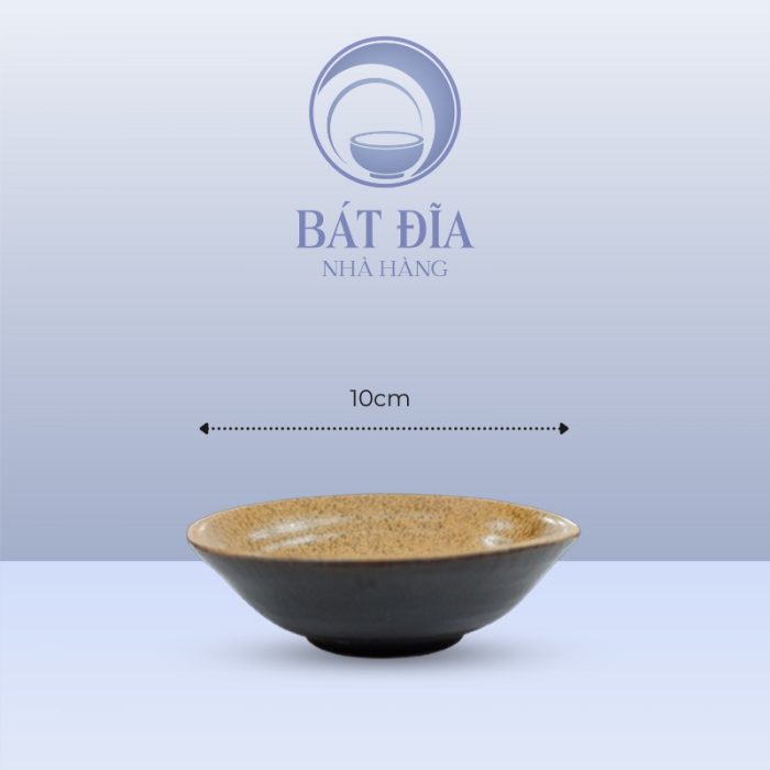 kích thước Gia Vị Tròn Men Gốm Nâu Đen