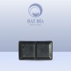 Gia Vị Vuông 2 Ngăn Men Đen Nhật Quét Sơn