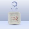 Gia Vị Vuông Men Gốm Hoa Đào Đỏ