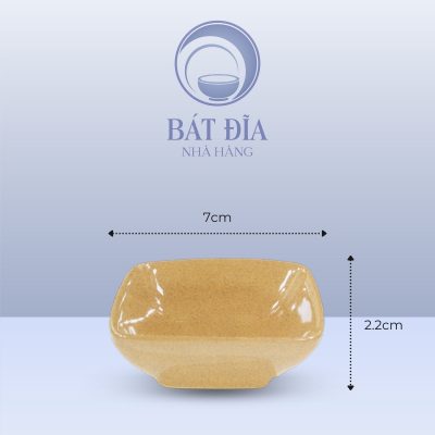 Kích Thước Gia Vị Vuông Men Sứ Vàng