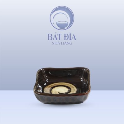Gia Vị Vuông Vếch Men Nâu Quét