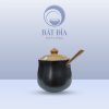 Hũ Đường Cao Men Gốm Nâu Đen