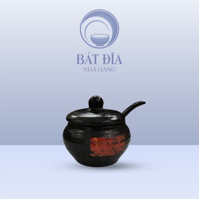 Hũ Đường Men Đen Nhật Quét Sơn
