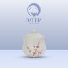 Hũ Đường Men Gốm Hoa Đào Đỏ