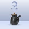 Lọ Mắm Men Gốm Nâu Đen