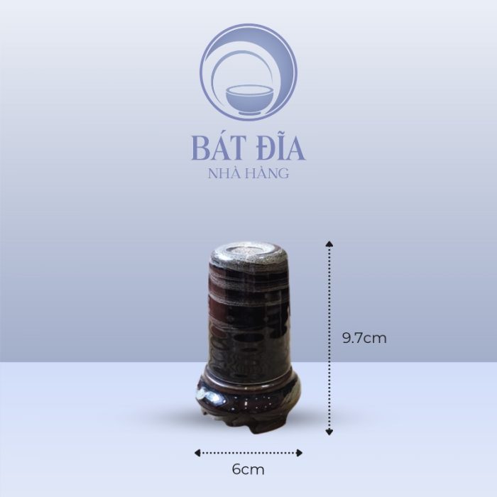 Kích thước Ống Tăm Men Nâu Quét