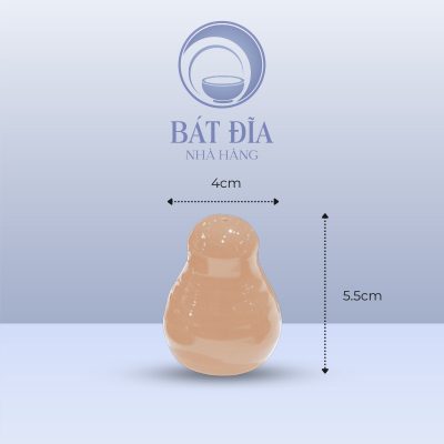 Kích thước Hũ Tiêu Men Màu Trộn Méo