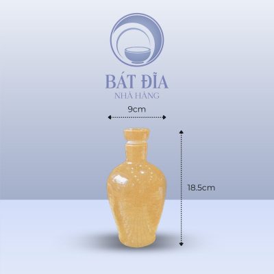 Kích Thước Bình Rượu Men Sứ Vàng