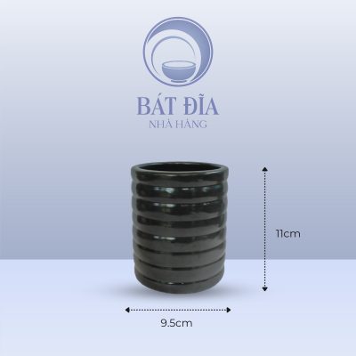 kích thước Ống Cắm Đũa Men Đen Matt
