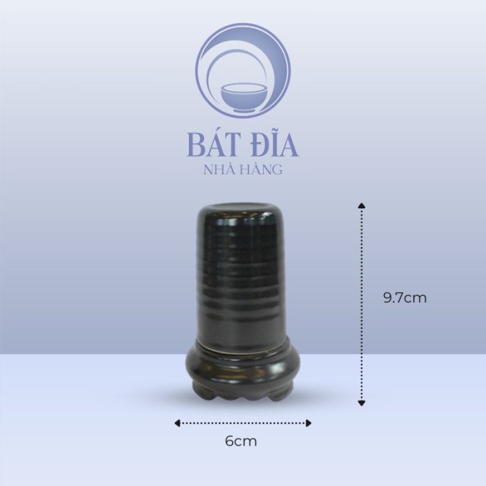 Kích thước Ống Tăm Men Đen Matt