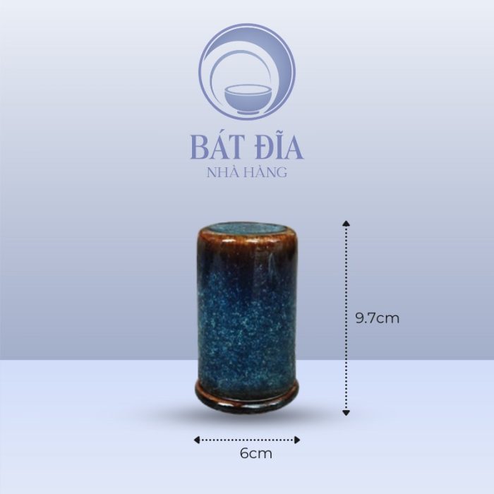 Kích thước Ống Tăm Men Hỏa Biến Xanh