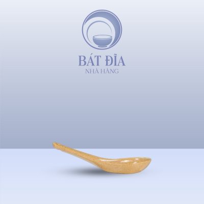 Thìa Cơm Men Sứ Vàng