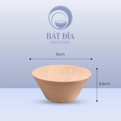 Tô Hàn Quốc Men Màu Trộn Méo - 15cmx6.5cm