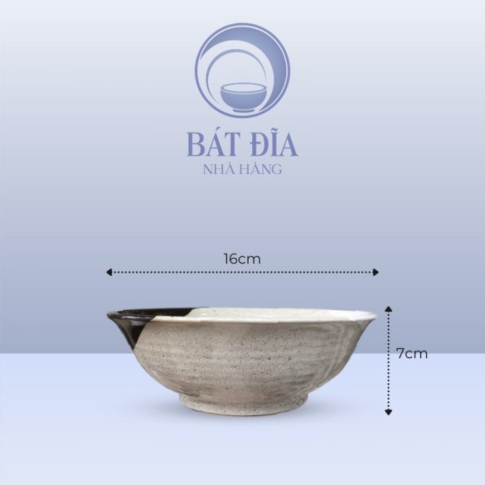 Kích thước Tô Loe Men Ba Màu