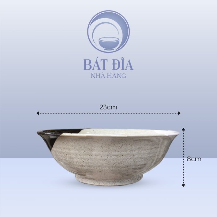 Kích thước Tô Loe Men Ba Màu