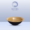 Tô Loe Men Gốm Nâu Đen