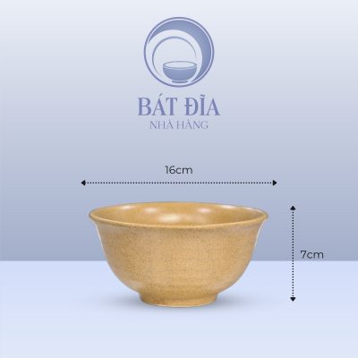 Kích Thước Tô Loe Men Sứ Vàng