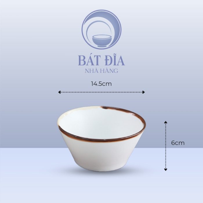 kích thước Tô Nón Men Matt Trắng Kẻ Miệng