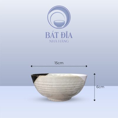 Tô Nông Men Ba Màu - 15cmx6cm