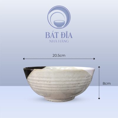 Tô Nông Men Ba Màu - 20,5cmx8cm