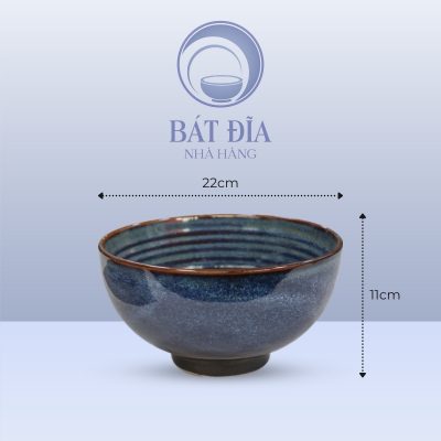 Tô Sâu Men Hỏa Biến Xanh - 22cmx11cm