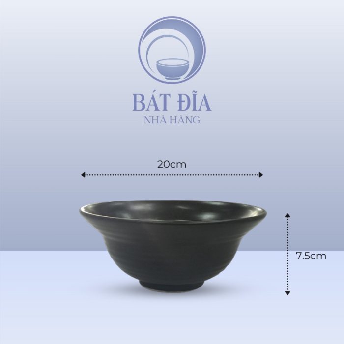 kích thước Tô Yêu Men Đen Matt