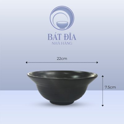 Tô Yêu Men Đen Matt - 22cmx7.5cm