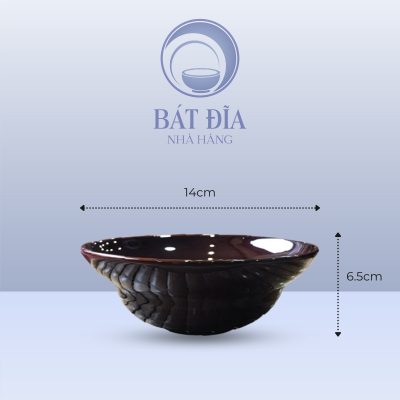 Tô Yêu Men Nâu Quét - 14cmx6.5cm